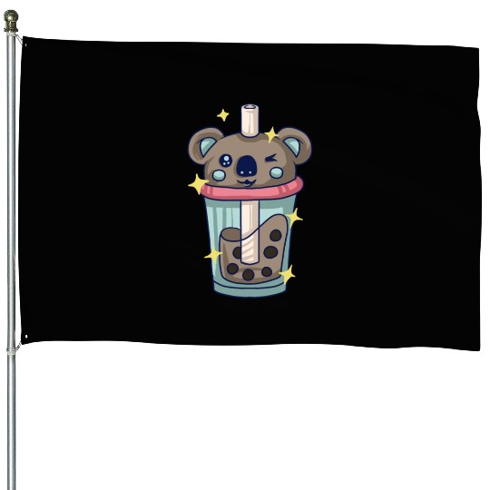 KPOP Koala Korean Pop Bubble Tea Gift Children House Flags