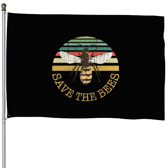 Bee BeeKeeper Save the Bees Apiary Design House Flags