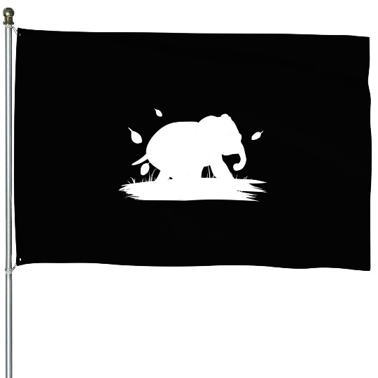 Nature animal elephant icon House Flags