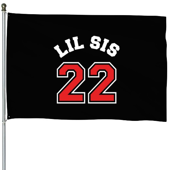 Lil Sis 2022 Little Sister Baby Family Birth Child House Flags