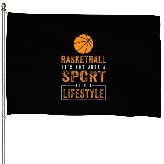 Sports Lover Not Just A Sport Its A Lifestyle Bask House Flags