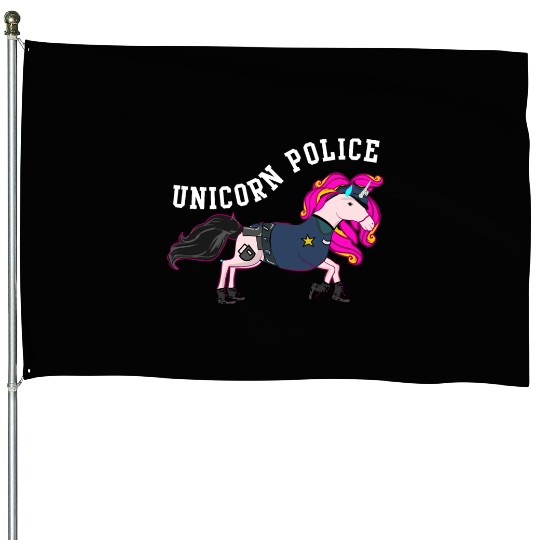 Unicorn police House Flags