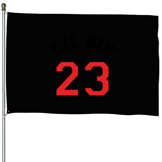 Lil Sis 2023 Little Sister Baby Family Birth Child House Flags
