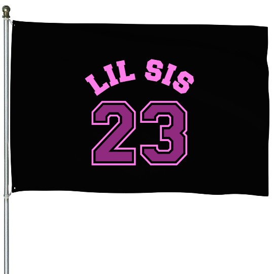 Lil Sis 2023 Little Sister Baby Family Birth Child House Flags