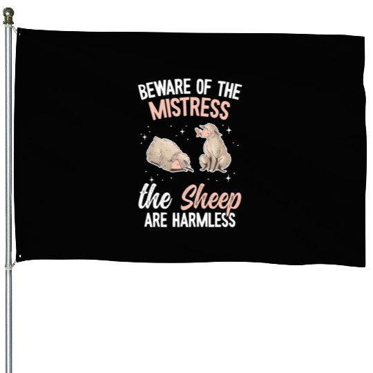 Cute Lamb Saying - Farmer & Sheep House Flags