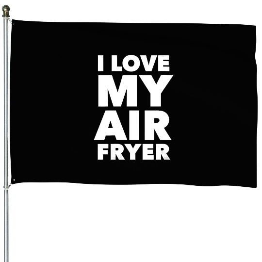 Womens I Love My Air Fryer Cute Cooking House Flags