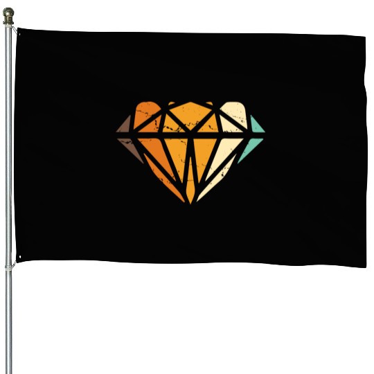 Vintage Diamond Gemstone Jewelry Jeweler Coral House Flags