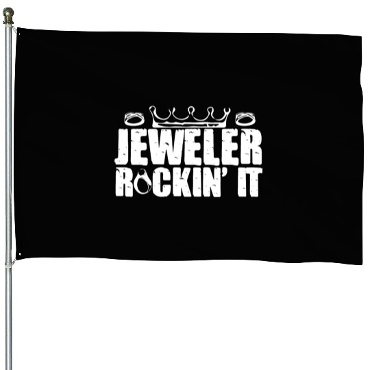 Jewellery Joke Jeweler Jewelry Diamond Gemstone House Flags
