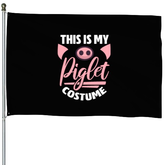 This Is My Piglet Costume, Pig Kawaii House Flags