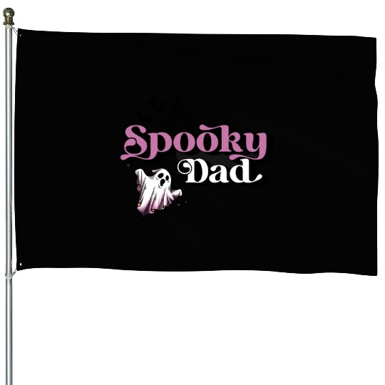 Cute Spooky Dad Halloween Outfit House Flags