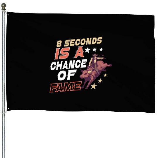 Rodeo Bull Riding Livestock Show Farmer Cattle House Flags