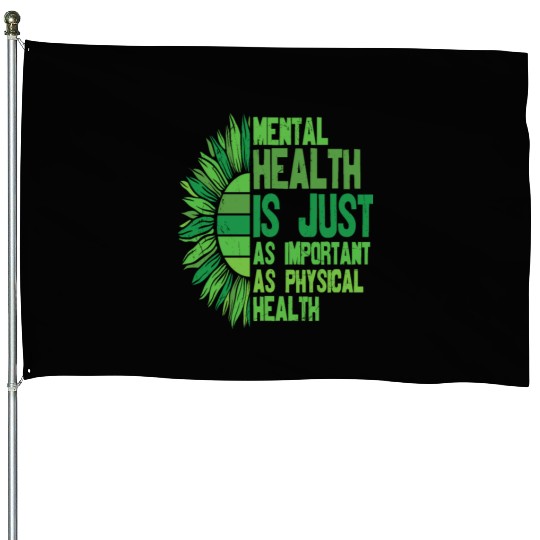 You Are Not Alone Mental Health Awareness House Flags