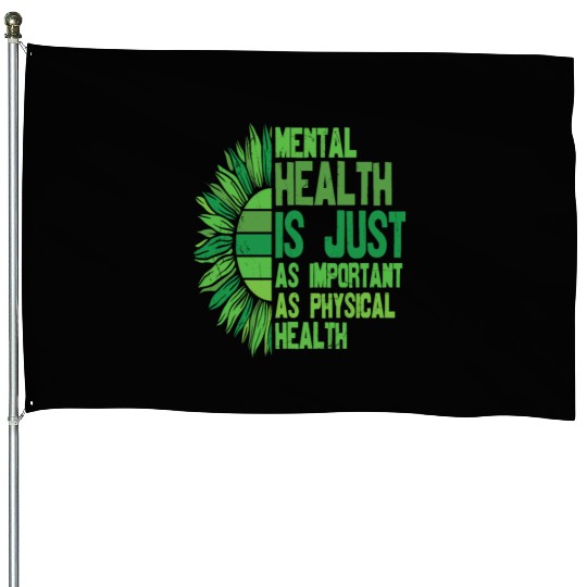 You Are Not Alone Mental Health Awareness House Flags