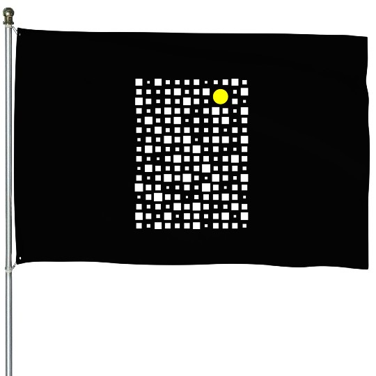 Square and Circle Abstract House Flags