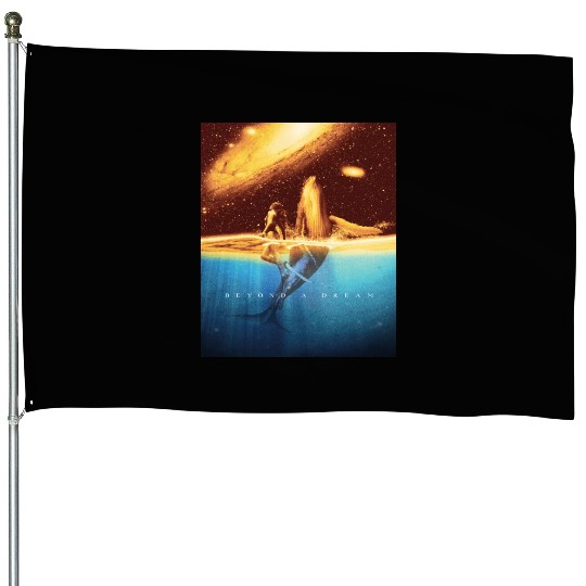 Space astronaut science planets astronomy design House Flags