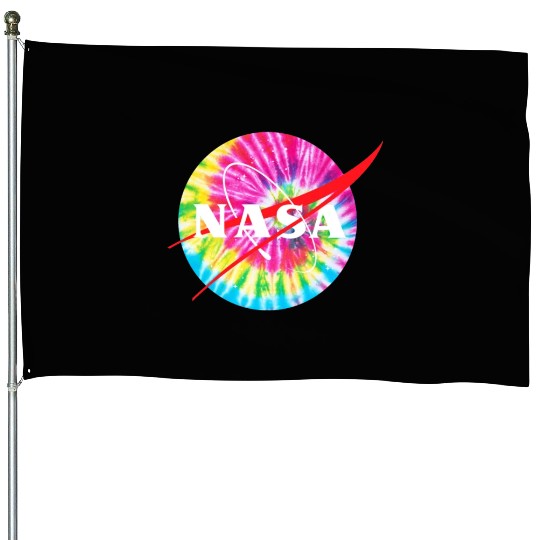 NASA Tie Dye House Flags