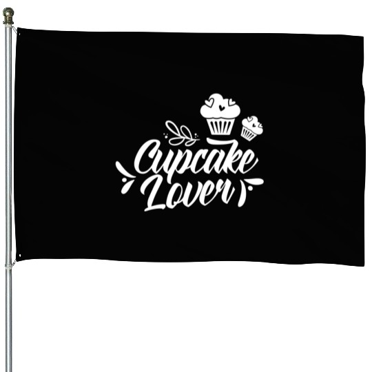 Cupcake Lover Cute Cupcakes Eat House Flags