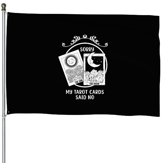Moon Sun Tarot Card Said No Halloween House Flags