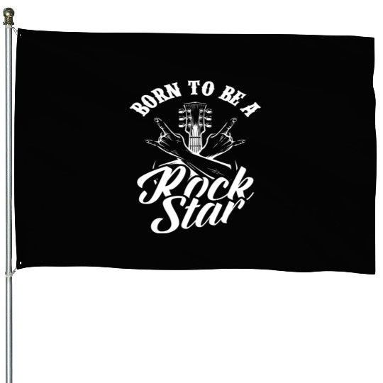 Guitar Guitarist Guitar Player Rock Musician House Flags