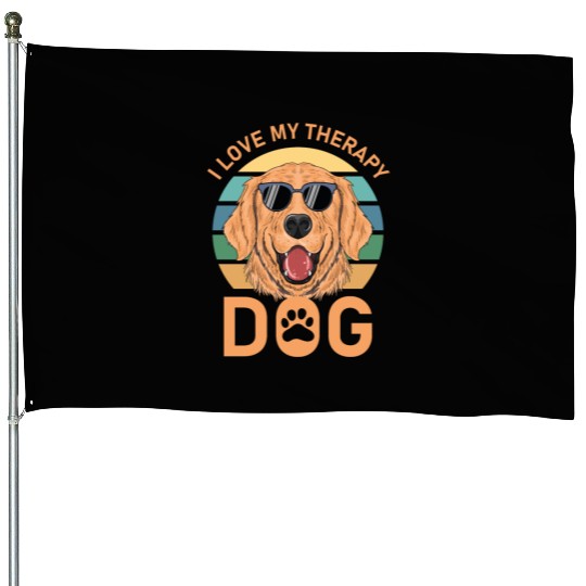 I love my Therapy Dog House Flags