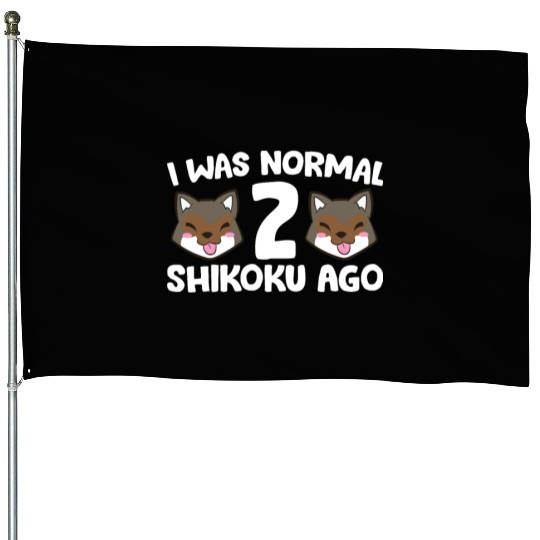 I Was Normal 2 Shikoku Ago Japan Dog Kochi-Ken House Flags