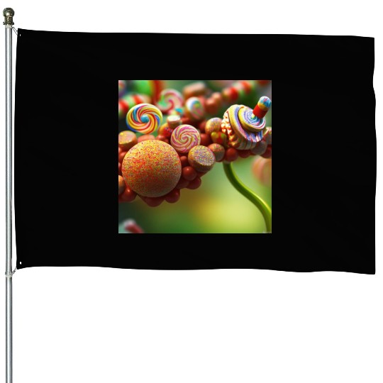 A glimpse into candy land version 4 House Flags