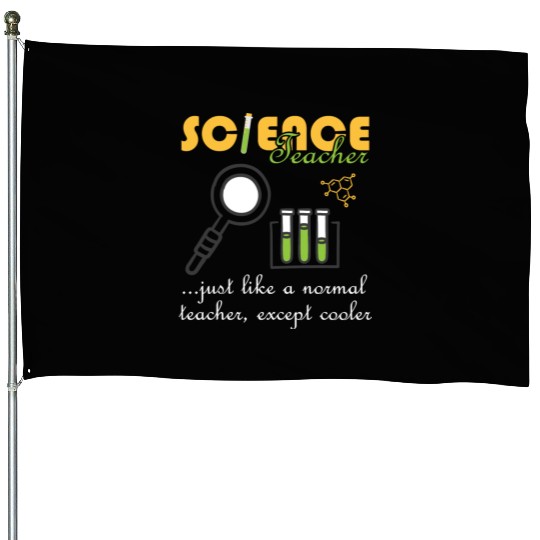 Chemistry Physics Biology Funny Science Teacher House Flags