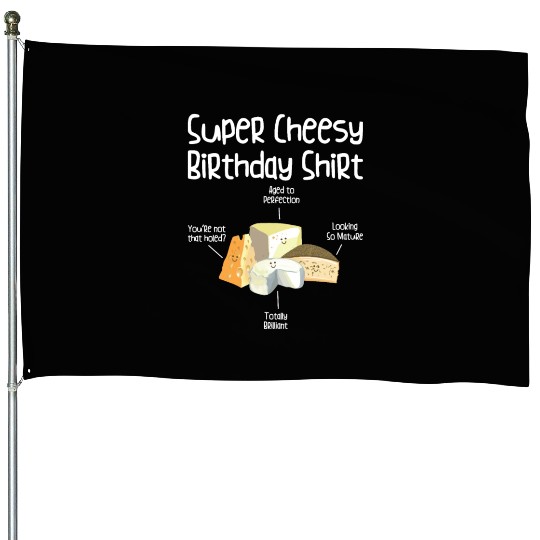 Super Cheesy Birthday Party Natal Day Cheese House Flags