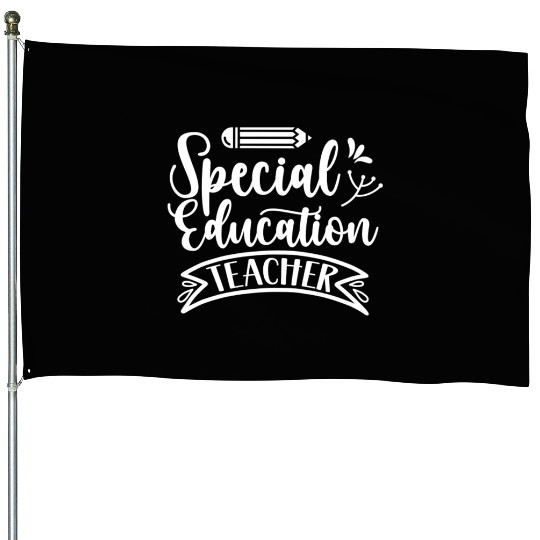 Special Education Teacher Sped Awareness Cute House Flags