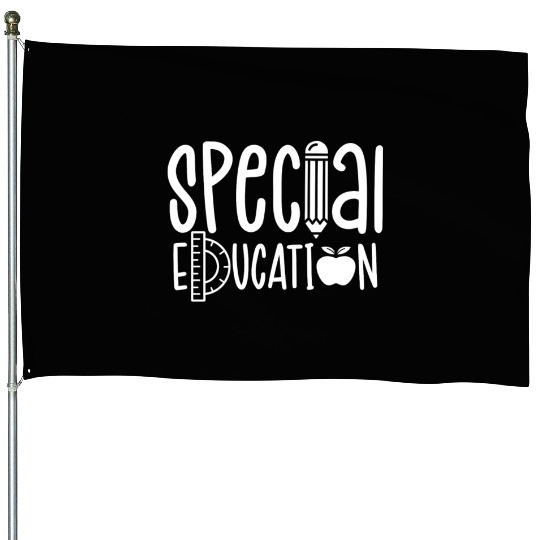 Special Education Cute Awareness Sped Teacher House Flags