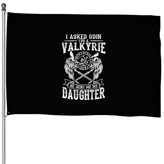 Asked For Valkyrie Viking Odin Thor Valhalla House Flags