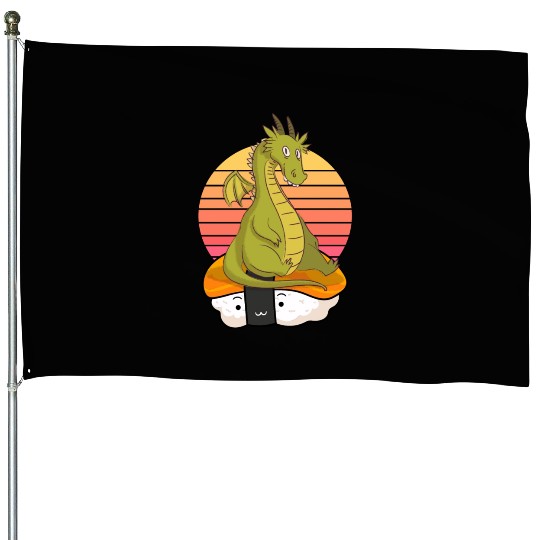Sushi dragon House Flags