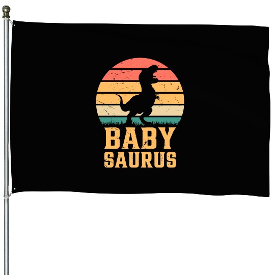 Baby Saurus Newborn Baby Dino Baby Dinosaur Babysa House Flags