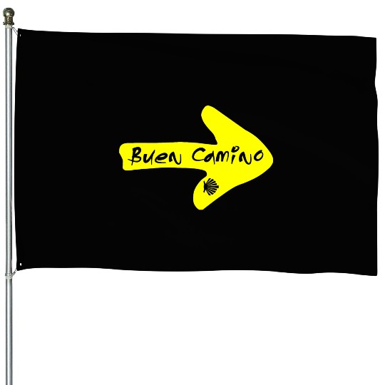 Buen Camino de Santiago Compostela Spain St James House Flags