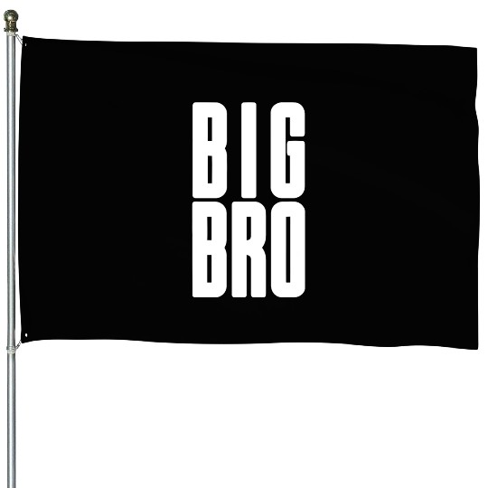 Big Bro Siblings Men Kids Adult Fraternity Frat House Flags