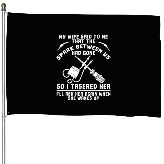 Electrician Construction Electrician House Flags