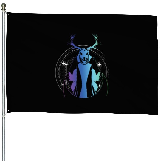 Wendigo Folk Creature Forest Devil Cryptid House Flags