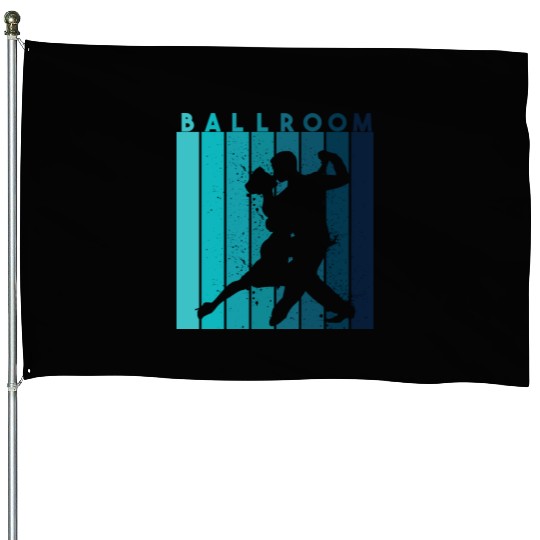 Retro Dance Teacher Dancer Ballroom House Flags