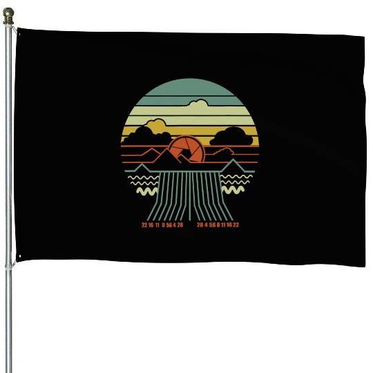 Landscape Photography Gift Photographing Camera Ph House Flags