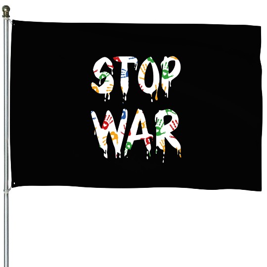 Stand with Ukraine House Flags, Ukraine Anti War House Flags