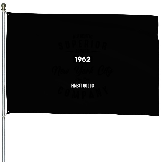 New York City Born In 1962 Vintage Birthday House Flags