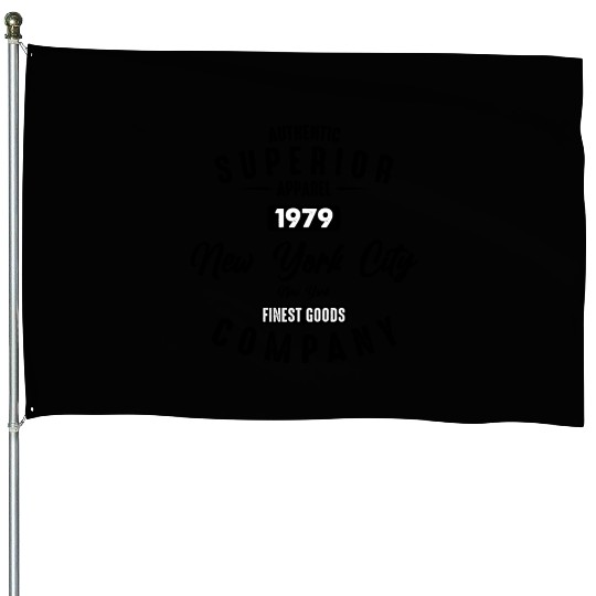 New York City Born In 1979 Vintage Birthday House Flags