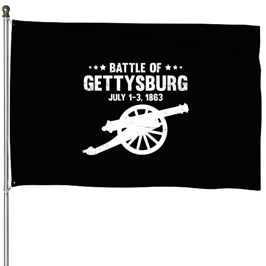 Battle Of Gettysburg Pennsylvania American Us Civi House Flags