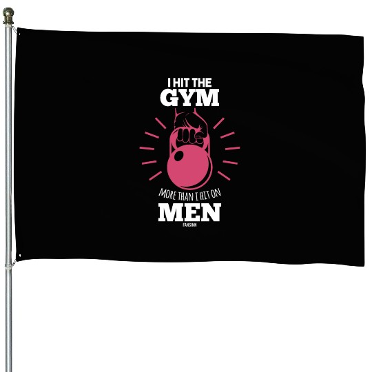 Gym sister girl friend House Flags