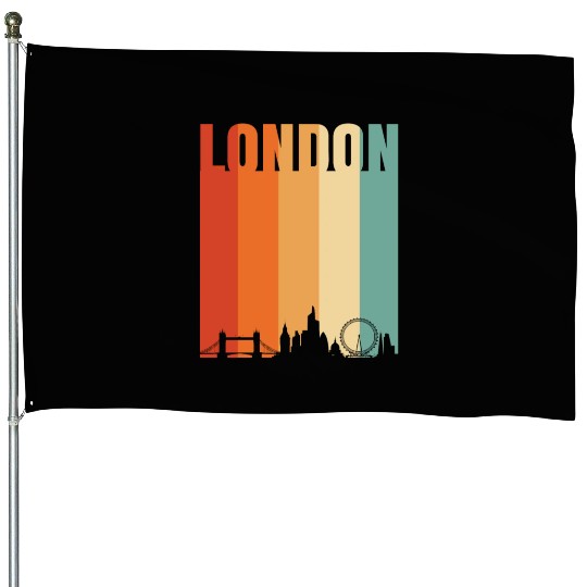 I Love London Gift Idea House Flags