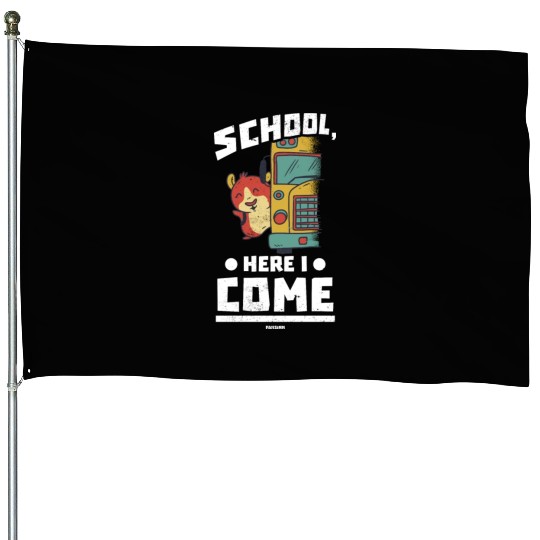Children school school bus enrollment House Flags