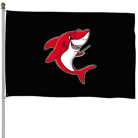 Teacher shark .. school student lessons enrollment House Flags