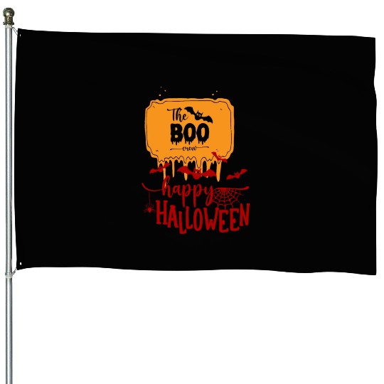 Halloween night story series House Flags