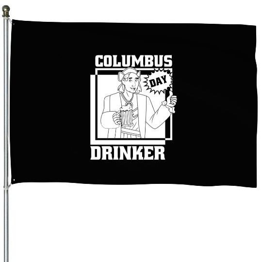 Columbus Day 1492 House Flags