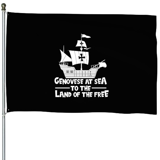 Columbus Day 1492 House Flags